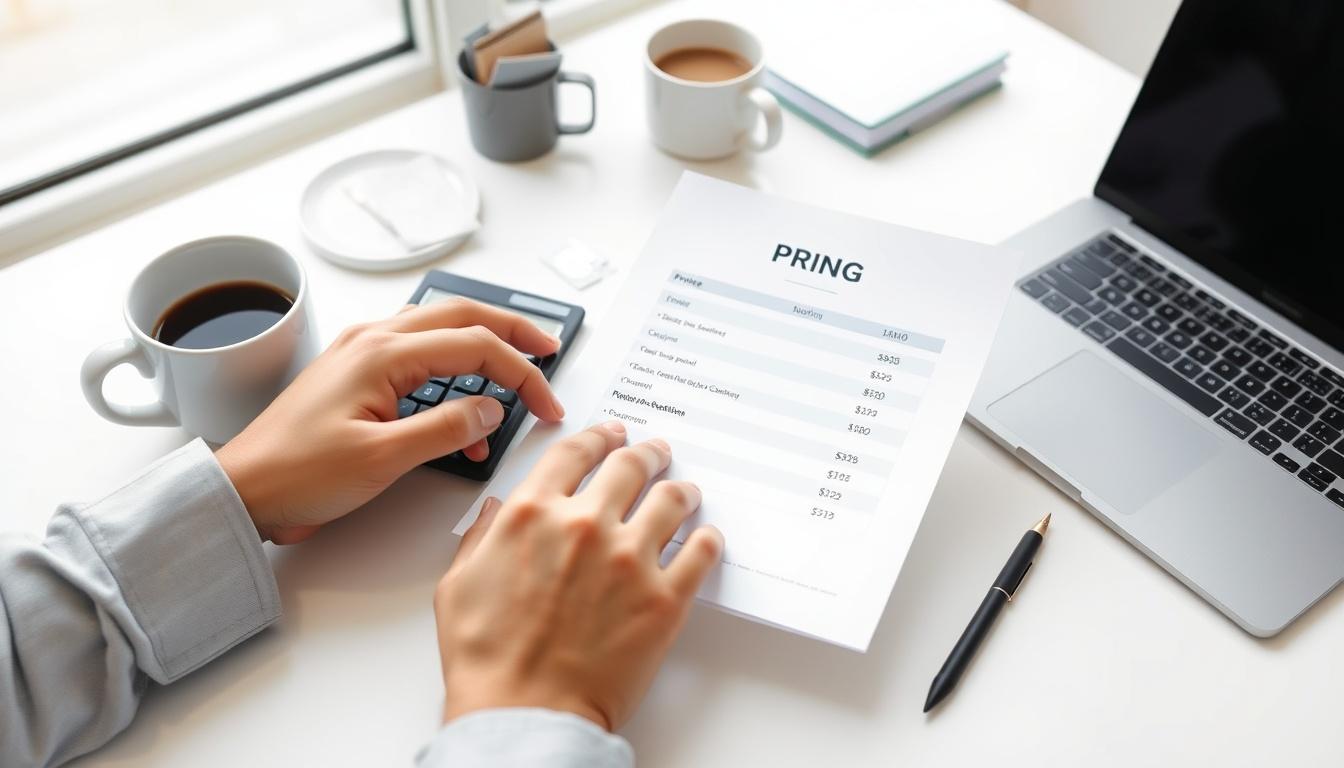 Supporting pricing visual